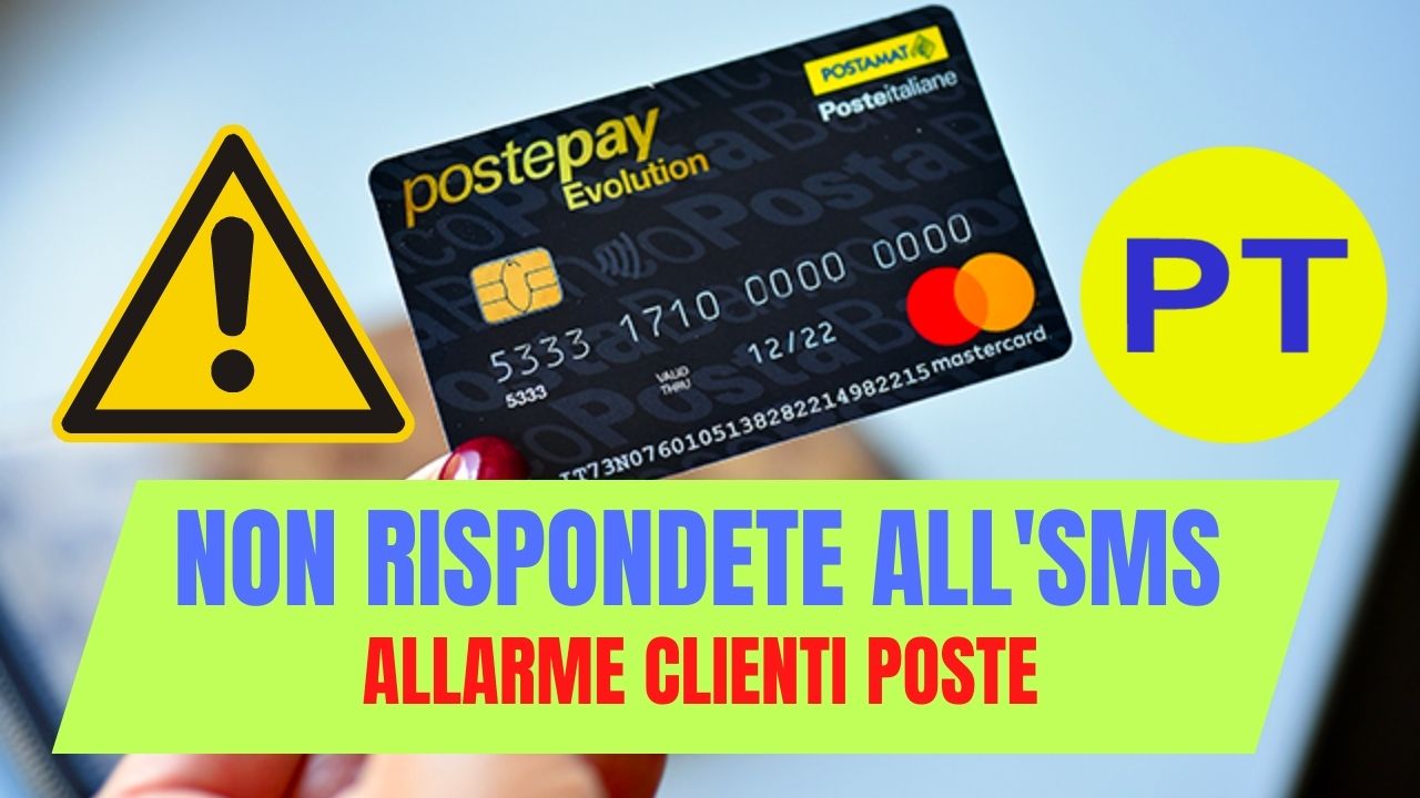 postepay non rispondete a questo sms