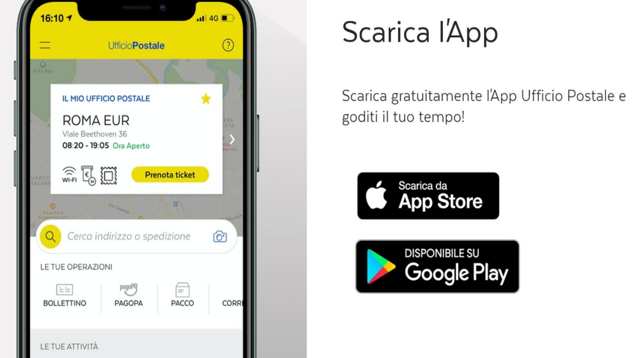 App Ufficio Postale installazione