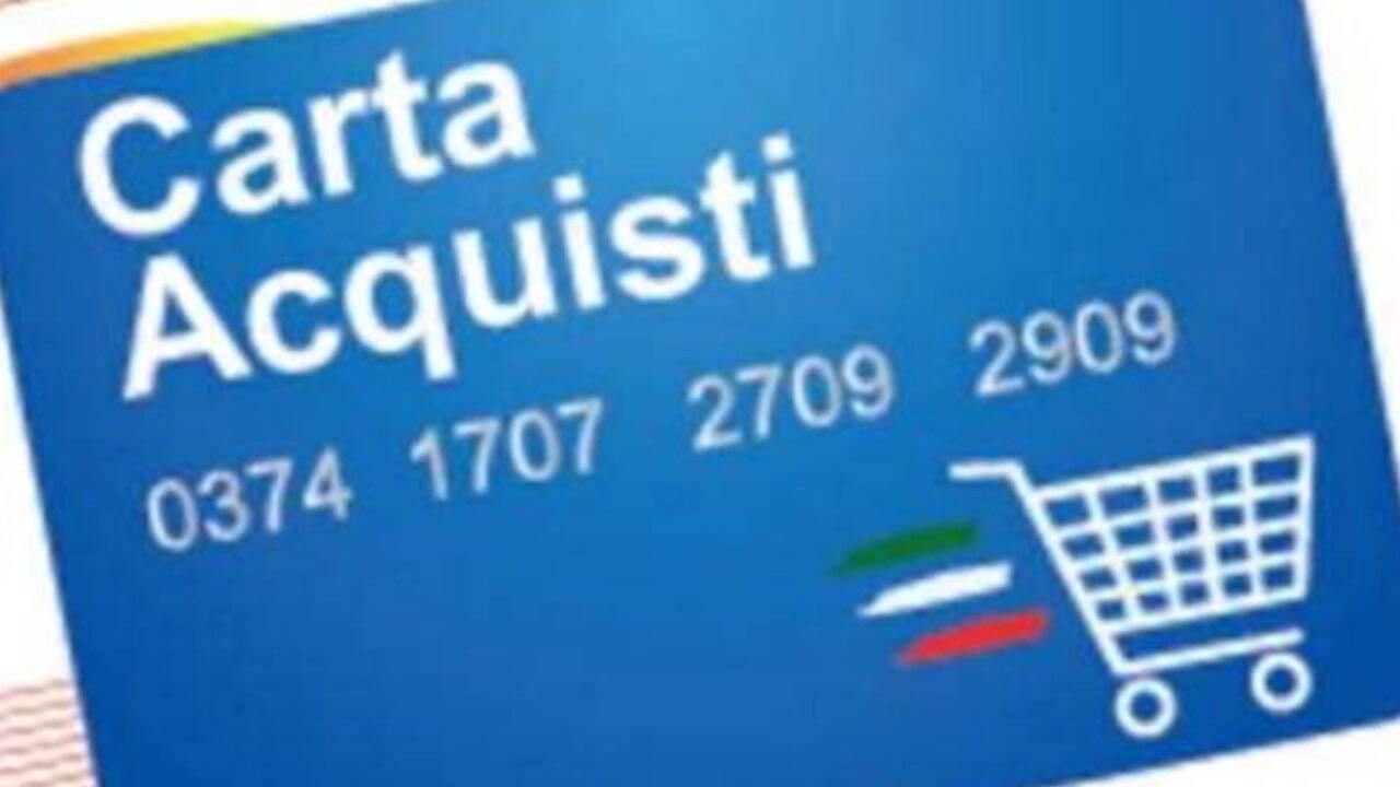 carta acquisti ricarica non programmata